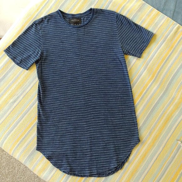 🛍️ BUNDLE ONLY | Pac Sun longer length blue stripe tunic Small - Picture 5 of 12